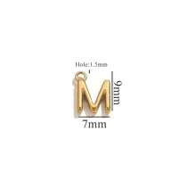 10pcs Stainless Steel Alphabet Pendants DIY Necklace Earrings Bracelet Jewelry Making Accessories