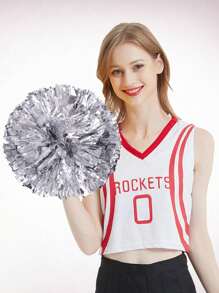 2pcs Cheerleader Pom-Poms, Cheer Dance Hand Flowers, Sports Game Hand Flowers