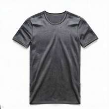 Playera Hombre, Manga Corta, Cuello Redondo, Corte Ajustado - Gris Oscuro - Ver 5