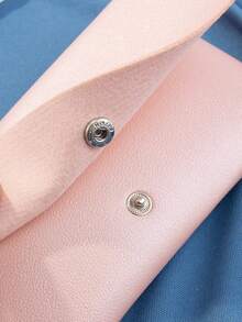 Fashionable Pink Luxury Women's PU Leather Soft Buckle Eyeglass Case With Cleaning Cloth, Customized Logo Eyewear Packaging Box