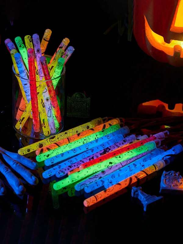30 piezas de varitas fluorescentes de 6 pulgadas para fiesta de Halloween, varitas fluorescentes ultra brillantes, decoraciones para fiestas, pueden emitir luz de forma continua en la oscuridad durante 10 a 12 horas, adecuadas para fiestas, reuniones, bares, cumpleaños, festivales, discotecas, suministros para fiestas de Halloween, suministros de iluminación para fiestas, recomendaciones de regalo, suministros para fiestas con luz, suministros para fiestas de Halloween
