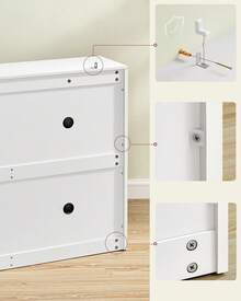 Shoe Cabinets - White - View 5