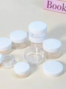 10g Set de botellas de viaje, para uso doméstico y diario, accesorios esenciales de viajes, contenedores con tapas a rosca, productos de belleza, aceites Essential, jabón corporal/conerer/champú/lavado facial/jabón de manos/dish/loción