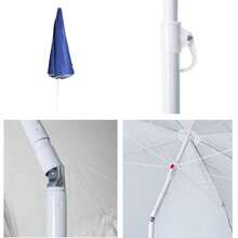 Outdoor Parasol, Stand And Base - Xanh và trắng - Xem 6