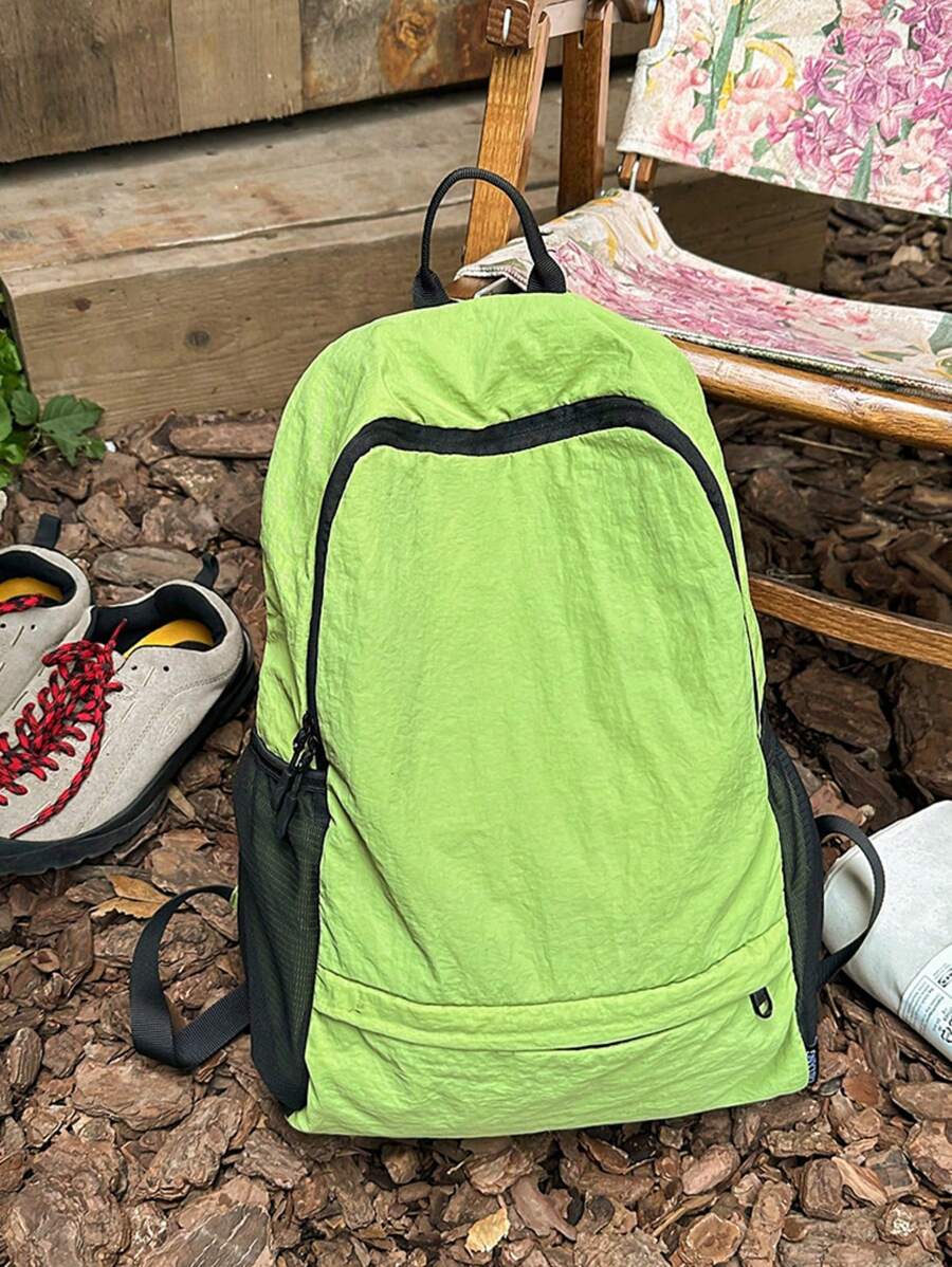 大容量多功能背包，轻便简约时尚旅行包 - 綠色 - 查看 1