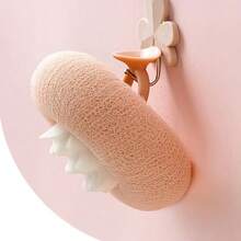 1 pieza Exfoliante de ducha con ventosa para el baño, cepillo de baño que masajea sin dolor