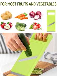 1 peça/2 peças Fatiador de Vegetais, Fatiador de Vegetais, Fatiador de Batata, Fatiador de Frutas e Vegetais, Fatiador de Cenoura, Fatiador de Batata, Fatiador de Pepino, Fatiador de Alimentos com Orifício para Pendurar, Utensílio de Cozinha Manual, Pequeno Utensílio de Cozinha, Usado para Alimentos, Vegetais, Batatas Fritas e Batatas em Cubos