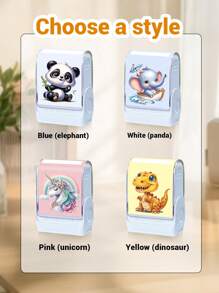 1 Timbro + 100 Adesivi Timbro Personalizzato con Nome, Timbro Nome per Abbigliamento Bambini Impermeabile, Timbro Animali cartoni animati Personalizzati, Timbro Firma Motivo cartoni animati, Timbri Personalizzabili per Bambini, Regali di Cancelleria Personalizzati per Studenti, Regali di Compleanno, Carino, Forniture per il Ritorno a Scuola, Uomini, Donne, Borsa Scolastica, Ragazzi, Ragazze, Insegnante, Figlio