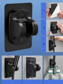 1/2/3pcs Shower Head, 1.5-Meter Hose And Bracket, Bathroom Showerhead Storage, High-Pressure Shower Head Combination, Newly Installed Bathroom Set - Multicolor - View 5