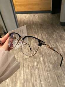 Luxurious And Elegant  Reinstallation Manufacturing  Court Style Blue Light Glasses,Blue Light Glasses For Woman Men Safety Glasses Blue Light Blocking Glasses  Protection Computer Gaming Glasses   Women Cute Light Weight Red Frame Oversized Non Prescription Small Face Square Cat Eye  Reduce Eye Fatigue On Computers, TVs, Phones, And Games, Suitable For Computer Lense Screen Protector Plain Glasses   Clear Lens Glasses Blue Light   Light Blocking Glasses Blue Light Glasses Light Glasses For For Women Men  Light Glasses For    Glasses For Women  99 Blue Light  Glasses For Woman  Blue Light  Glasses Women/Men, Fashion Round  Frame UV Ray Filter Computer Gaming Glasses Computer Glasses - Anti Eyestrain & UV Glare Protection Anti Glare - 烏亮 - 查看 5