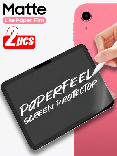 ZYONS 2 szt. folii ochronnej na ekran imitującej papier, kompatybilnej z iPadem 11./10./9./8./7. generacji (2022/2025), 10,2 cala, Air 4/5/10,9 cala, 1/2/3/4/5/6 generacji, matowy materiał PET, możliwość pisania i rysowania, kompatybilna z iPadem 10,9 cala, wrażenie pisania po papierze, folia ochronna antyodblaskowa, folia ochronna imitująca papier, codzienna ochrona, folia ochronna na ekran tabletu do biura i domu, akcesoria do tabletów