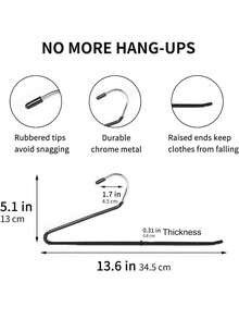 10pcs Stainless Steel Z-Shaped Pants Racks, Versatile Space-Saving Organizers For Effortless Closet Management, Ideal For Pants, Jeans, Scarves, And More, Perfect For Bedroom Storage Solutions, Enhance Your Wardrobe's Aesthetic With -Inspired Decor, Optimize Your Space For The Holiday Season, Perfect For Valentine's Day And New Year Organization, Stylish And Functional Clothing Storage Racks For A Tidy Home Environment - Multicolor - View 6