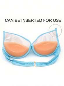 2pcs Seamless Silicone Bra Pads, Thickened Support Invisible Bra Inserts, Suitable For Lingerie, Perfectly Matching Swimwear And Bra Accessories, Soft And Comfortable, Ideal For Loungewear, Outdoor And Sportswear