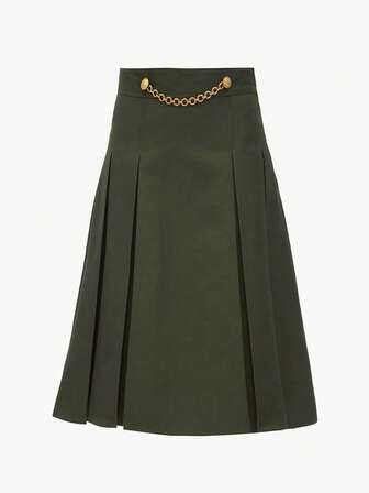 Falda plisada elegante de cintura, estilo callejero de moda Y2K de vuelta al colegio para ir y venir, ajustada y relajada, falda casual de vuelo, otoño