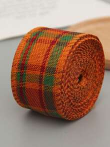 Plaid Wired Edge Ribbon UK Christmas Halloween Buffalo Plaid Tweed Roll DIY Embroidery For Party Gift Wrap Holiday Dress Up Decoration Home Decor Halloween Decor Fall Decor Room Decor Autumn Decor