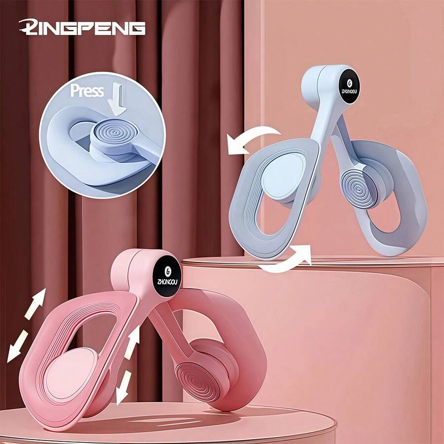 1pc 360 Degree Rotatable Thigh Toner Kegel Exerciser, Pelvic Floor Muscle Trainer, Suitable For Yoga, Pilates, Gym, Home Workout