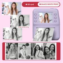 男女适用即时打印相机 – 1080P 高清双镜头自拍相机,内置照片打印机,2.4 英寸液晶屏,便携式迷你相机 – 1300mAh 可充电电池,5s/10s 定时器,完美的圣诞节/生日/情人节礼物(含打印纸) - ET-多色 - 查看 5