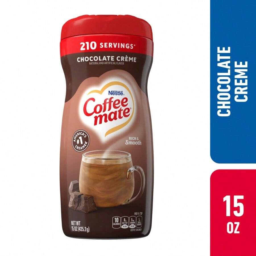 Coffee Mate Chocolate Crème Powder Coffee Creamer 15 Oz - kem sô cô la +1 - Xem 1