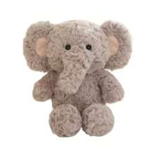 Peluches de oso marrón, elefante gris y zorro rojo - Juguetes de peluche con peso para correr rápido, peluches acogedores de oso de peluche de animales de peluche para regalos de niños, decoración de habitaciones y regalos del Día de la Madre y San Valentín