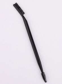 1pc Double-Headed Mascara Comb & Spiral Eyebrow Brush, Grooming Tool For Separated & Trimmed Eyebrows, Portable Beauty Makeup Brush