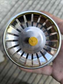 3pcs Stainless Steel Kitchen Sink Strainer And Plug - Polished Waste Plug With Hair Filter, Suitable For Bathroom And Kitchen Drainage Protection, Easy To Bend Consumable(Made From Lightweight Stainless Steel; Please Do Not Apply Excessive Pressure)