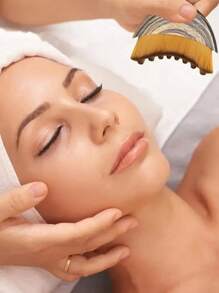 1 件淋巴引流面部刷 - 符合人体工程学的椭圆形头部设计，柔软的尼龙刷毛和 ABS 手柄，适用于面部、下颌线和颈部轮廓，精确的淋巴按摩