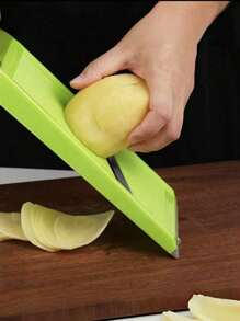 1 peça/2 peças Fatiador de Vegetais, Fatiador de Vegetais, Fatiador de Batata, Fatiador de Frutas e Vegetais, Fatiador de Cenoura, Fatiador de Batata, Fatiador de Pepino, Fatiador de Alimentos com Orifício para Pendurar, Utensílio de Cozinha Manual, Pequeno Utensílio de Cozinha, Usado para Alimentos, Vegetais, Batatas Fritas e Batatas em Cubos