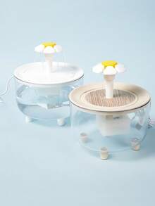 PETSIN 1500ml/1,5 litros/0,4 Galão Transparente Fonte de Água para Animais de Estimação, Fonte de Água Autossuficiente para Gatos, Fonte de Água para Gatos com Cabo de Alimentação USB para Uso Interno