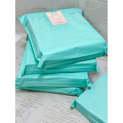 10pcs Thick Waterproof Solid Color Packaging Bags, Versatile Use For School, Office, Shipping And Mailing, Essential For Back To School Season