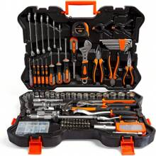 Socket & Tool Set, 256 Piece Tool Set With Socket Set, In Heavy Duty Storage Case, Everything You Need For DIY, Workshop & Garage, Spanners, Pliers, Screwdrivers & Grips