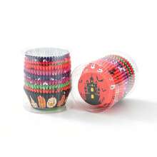 LIFETALK Halloween Cupcake Liners Paper Muffin Baking Cups - Multicolor - View 4