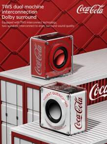 Coca Cola مكبر صوت بلوتوث 5.3 | بطارية عالية السعة 600 مللي أمبير | صوت عالي الجودة | تصميم محمول صغير الحجم