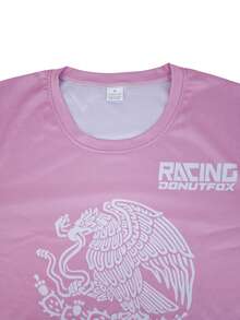 DONUTFOX 山地自行车运动服骑行服赛车衫 MTB BMX ATV T恤 男式健身衫长袖T恤 速干透气衬衫 2025 - 粉色 - 查看 4