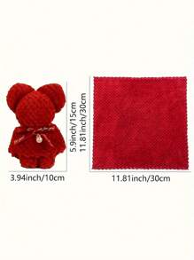 20pcs/Set Cute Bear Shaped Towel, Bear Doll Towel, Soft Creative Face Towel, Birthday Gift, Wedding Gifts, Bathroom Decor, Gifts For Party Shower Towels For Beaty Salon, Hotel Sports,Home Essentials, Towel, Skin Care