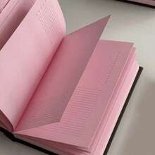 1pc Cute Strawberry Chocolate Pink A6 Notebook, Minimalist Student Diary Planner - A6 - View 9