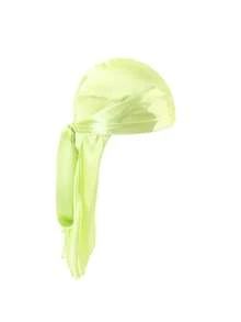 1/2pcs Men Durag Solid Color Silk Elastic Strap Fashionable Pirate Cap, Casual Comfortable Breathable Soft Headwrap Unisex Pirate Hat Pirate Costume