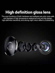 1 pieza Cámara de visión trasera de alta definición y ángulo amplio de 170°, cámara de monitoreo de visión trasera para automóvil - Multicolor - Ver 3