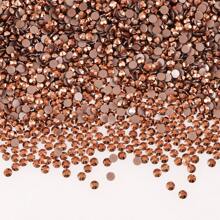 1000pcs Flat Back Resin Rhinestones, Resin Crystals, Round Flat Bottom Resin Gems, For Accessories, Shoes, Clothes, Cosmetics, Bags, Handmade DIY Art Decorations