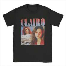 Clairo Singer T Shirts Casual Tees Short Sleeve Round Neck T-Shirts 100% Cotton Classic Clothing Camisetas - Đen 31 - Xem 1