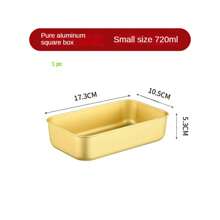 1 pieza, Bandeja de hornear de pan de aluminio resistente a altas temperaturas de 7 pulgadas/8 pulgadas/9 pulgadas, molde de horneado DIY, molde de horneado, caja de hornear rectangular, molde rectangular antiadherente para hornear queso y pasteles, resistente a altas temperaturas, fácil de limpiar, adecuado para reuniones familiares