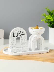 مجموعة واحدة من الشعلة البخور والزينة الزخرفية. حامل البخر، الحرق البرك، فروج المنزل، ديكور المنزل. إنه مناسب لتزيين المنزل والنوم وغرف المعيشة (As قطعة مركزية ديكور)، المكاتب، Yogaues، والحفلات، - At an elegant Atm. يمكن استخدامه أيضًا لتزين المعبد. هذا الإحراق أو الإشعال.