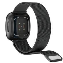 Bands Compatible With Fitbit Sense Versa 3 Versa 4 And Sense 2 Smartwatch Women Men, Stainless Steel Metal Mesh Magnetic Band Replacement - Versa 3/Versa 4 - View 10