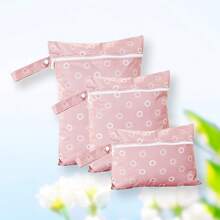 3 件套防水婴儿尿布袋，便携式尿布收纳袋，用于存放婴儿衣服、尿布、湿巾，非常适合户外婴儿洗礼派对、家居装饰礼品套装，适合万圣节、圣诞节、新年 - 彩色 - 查看 4