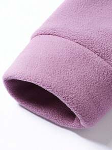 Women's Outdoor Fleece Jacket, Thick Hooded Sweatshirt Sweatshirt, Warm Outerwear For Autumn/Winter,Skiing - Lilac Purple - View 5