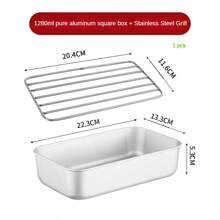 1 pieza, Bandeja de hornear de pan de aluminio resistente a altas temperaturas de 7 pulgadas/8 pulgadas/9 pulgadas, molde de horneado DIY, molde de horneado, caja de hornear rectangular, molde rectangular antiadherente para hornear queso y pasteles, resistente a altas temperaturas, fácil de limpiar, adecuado para reuniones familiares