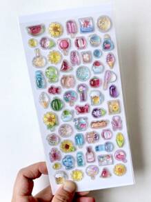 Nayiben 1pc Cartoon 3D Rhinestone Stickers, Cartoon Animal Self-Adhesive Sticker For Scrapbooking And Stationery Decoration, Craft Stickers Suitable For DIY Projects And Office Supplies,School Supplies,Back To School