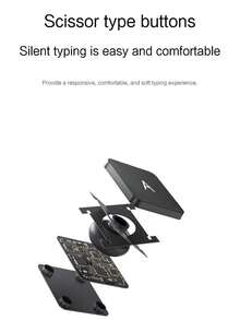 Étui clavier magique compatible avec iPad 10e génération 10,9 pouces 2022 2020 Housse de clavier intelligent Folio pour tablette A2757 A2696 A2777 A3162 Rétroéclairage magnétique Trackpad avec support - Noir - Voir 7
