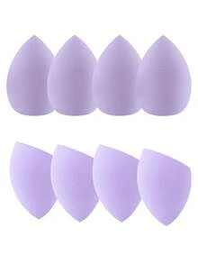8 Cosmetic Eggs With Water Drops/Oblique Cuts, Wet And Dry Beauty Mixer, Foundation Mixed Beauty Sponge, Flawless Liquid, Cream And Powder, Multi-Color Cosmetic Sponge, Suitable For All Skin Types. - Multicolor - View 11