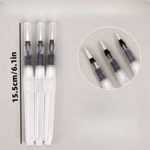 3/6 stuks aquarelpenselen, nylon punt, wateroplosbare kalligrafie oefenpennen voor reisverslagen, kunstcadeaus aquarel, waterpen, verfkwasten, kalligrafiepenseel, verfmarker, kunstsets voor kinderen, aquarelpen, verf voor kinderen, terug naar school