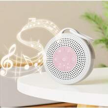 JUSLACO 白噪音机，适用于婴儿成人的便携式声音机，配备 2000mAh 电池，雨声机，带有 21 种舒缓声音，带有计时器和音量调节的声音疗法，适用于睡眠、育儿、旅行、送给男士女士的情人节礼物 - 粉色 - 查看 9